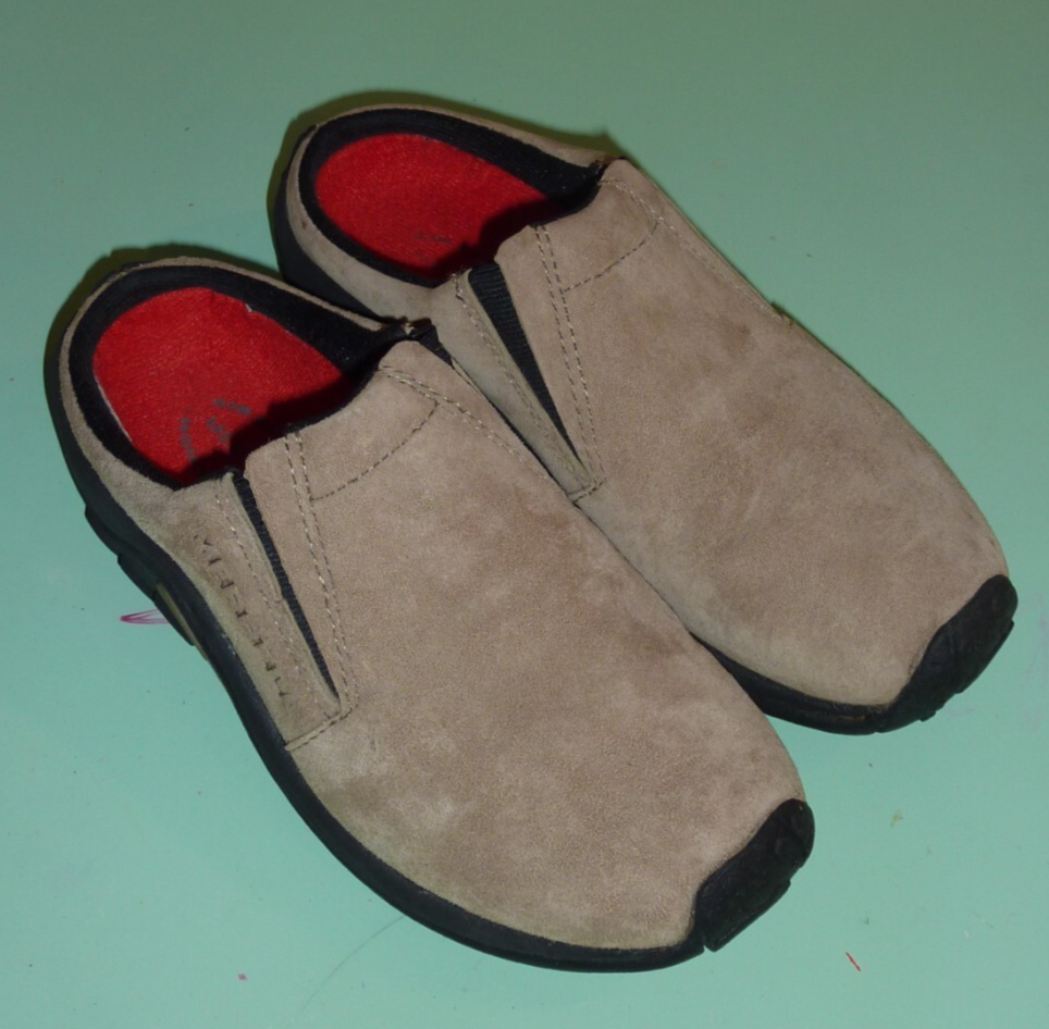 Scarpe basse Merrell Jungle Slide Taupe donna scamosciate zoccoli taglia 5