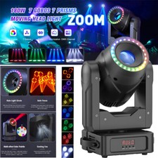 180W LED ZOOM Moving Head Light Beam GOBO Stage DMX Spot Disco Party DJ Lighting