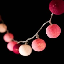 Pink Ball String Night LED Light Girl Kid Bir...