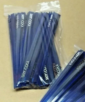 40 SKYY VODKA COBALT PLASTIC MARTINI OLIVE PICKS PROMO BARWARE NOS DEAL OF MONTH