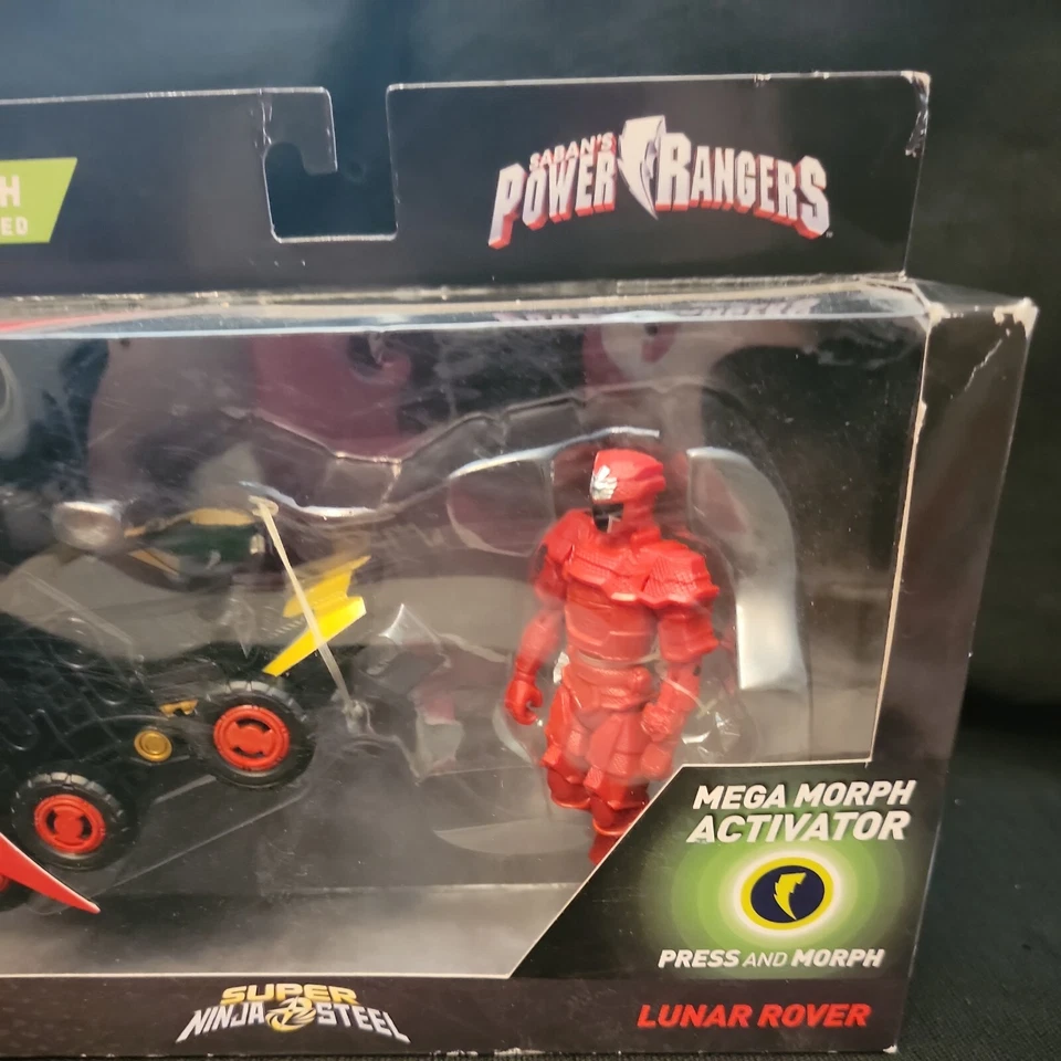 NUEVO Power Rangers Super Ninja Acero Rojo Ranger Mega Morph Activator Lunar Rover Foto 3 de 4