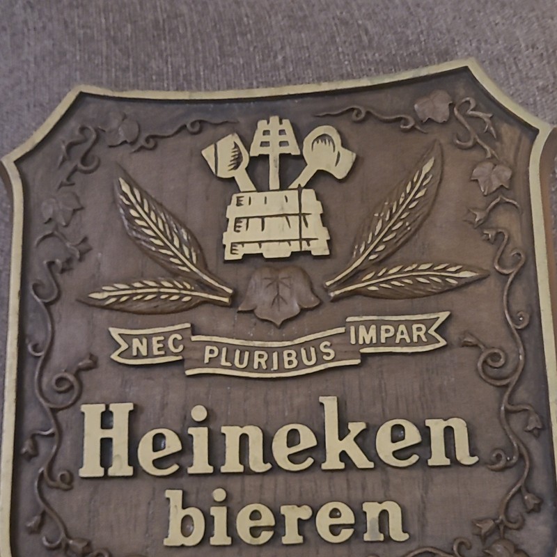Heineken Bieren Sign Plaque Breweriana Collectible Beer Display