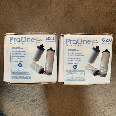#ad #ad 2 Pack ProOne G2.0 Gravity Water Filter 9quot; NSF Certified $79.95