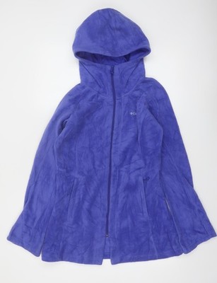 Columbia Hoodie Jacke Damen blau Fleece Full Zip Größe S