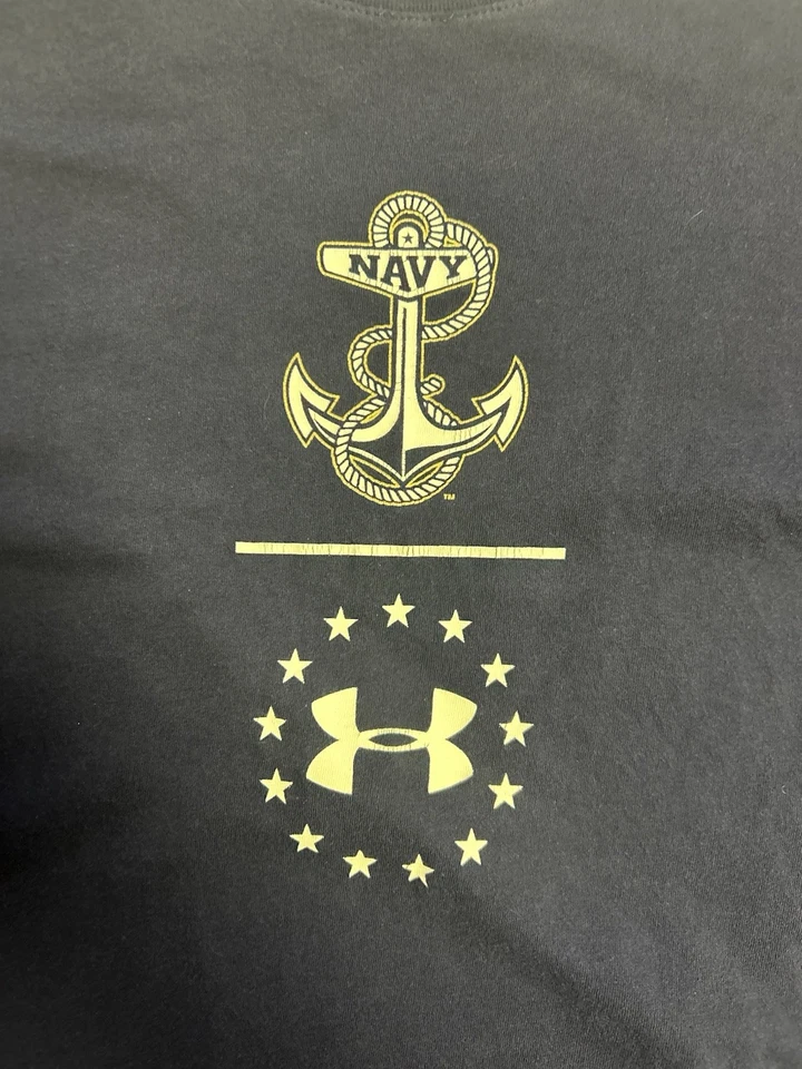 Under Armour Camiseta Algodón Azul Marino Foto 2 de 4