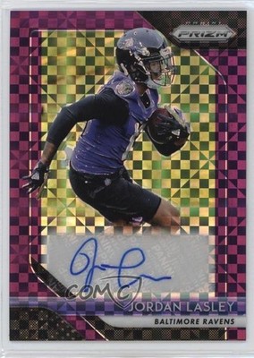 2018 Panini Prizm Rookie Purple Power 28/49 Jordan Lasley #RA-JL Auto RC 1gt6
