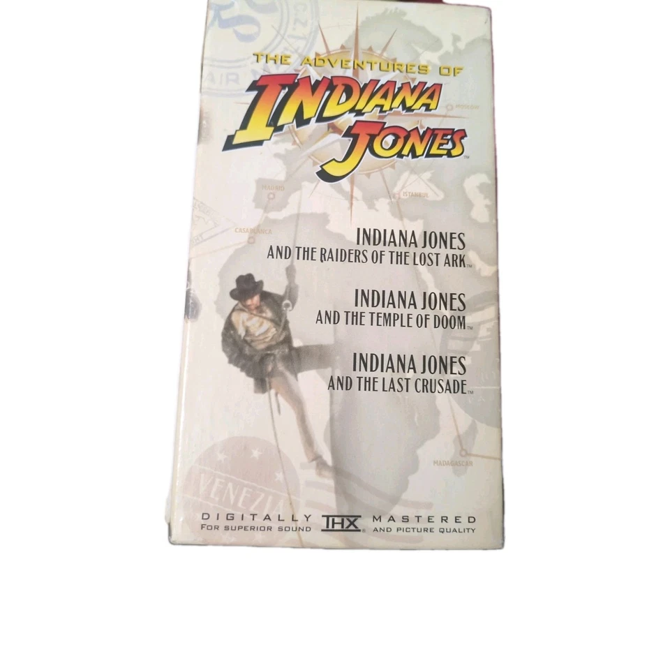 Paramount "The Adventures of Indiana Jones Trilogy" VHS Harrison Ford - VGUC - Image 2 of 3