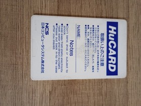 Energy (NEC PC Engine) authentic Hu Card only, US seller, cleaned, tested