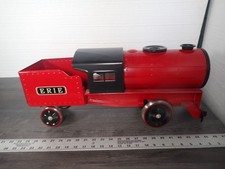 Steelcraft Acero Prensado Erie Paseo en Tren de Juguete Rojo y Negro
