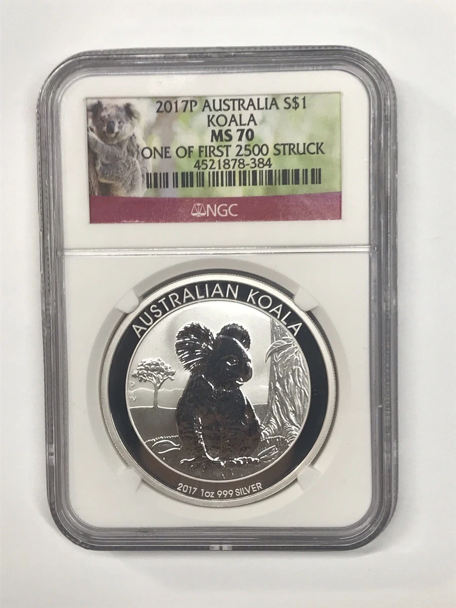 Australian Koala MS 70 Graded 1 oz Precious Metal Content per Unit