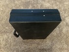 Vintage 1970’s Hard Shell Briefcase 17x12x4 Black Plastic W/Silver Hardware — photo 4