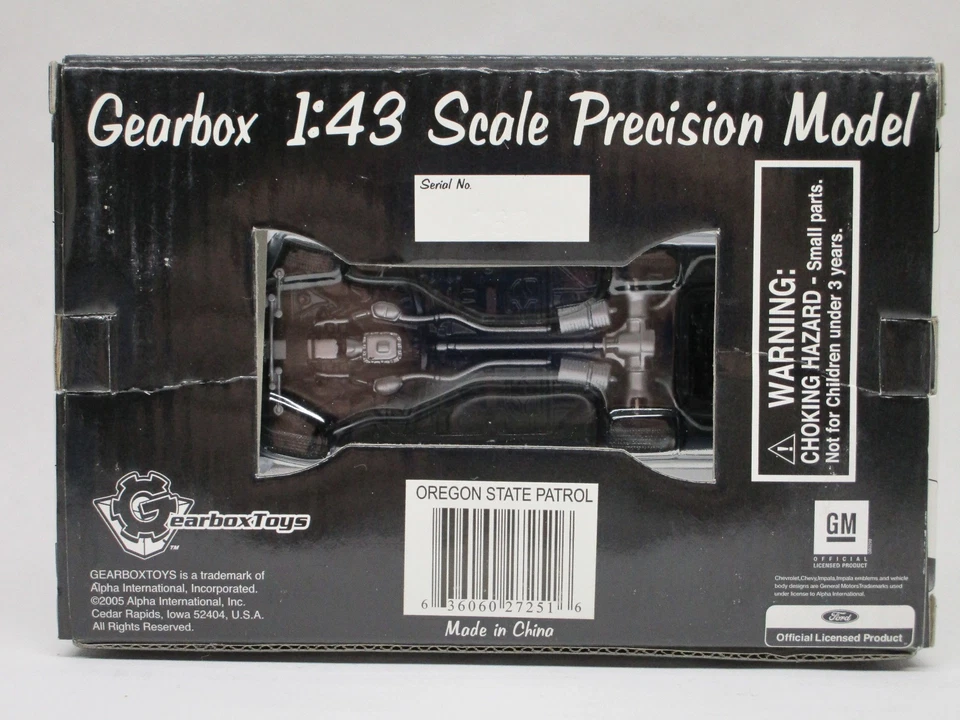 Gearbox Ford Crown Victoria Diecast 1:43 Oregon State Police Limited Edition - Image 4 of 4