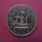 1949 CANADA Silver Dollar AU Cond - Union of Newfoundland & Dominion of Canada