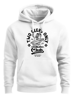 Hoodie Herren Print Bier Design Two Beers Only Club Kapuzensweatshirt Fun Style