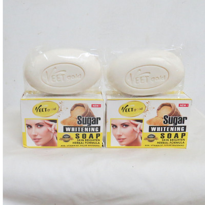 2 x Veetgold Sugar Skin Brightening Herbal Formula Soap 200g x 2