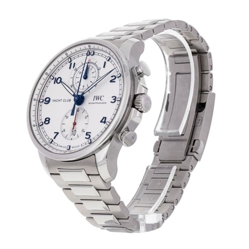New IWC Portugieser Yacht Club Chronograph Stainless Steel Watch IW390702