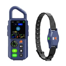 Wireless Dog Fence & 1100 YD Remote Training Collar Duo Kit,Waterproof E-Collar