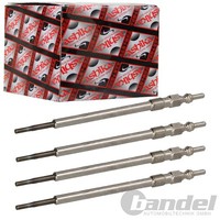 4X Ashika GlÜHkerzen 01-00-021 Passend FüR 4-ZYLINDER Alfa Romeo 147 156 159