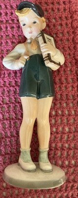 GOLDSCHEIDER /Karamos  10  Porcelain School Boy With Book Stephen Dakon Numbered