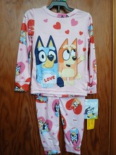 Bluey Girls 5t Long Sleeve Top and Pants Pajama Set 2-Piece New