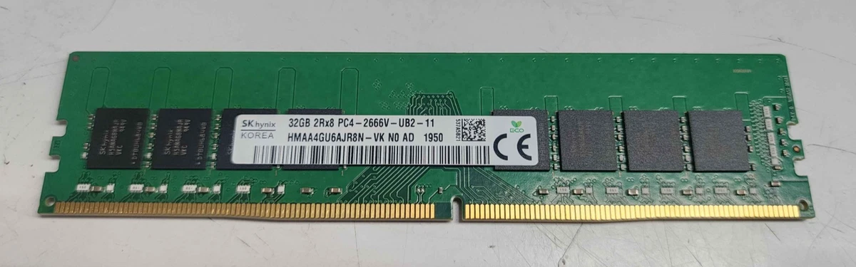 PC4-21300 (DDR4-2666) Bus Speed Computer RAM 32 GB Total Capacity