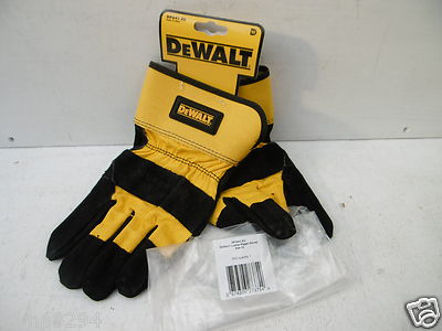 DeWALT DPG41L PREMIUM COWHIDE LEATHER RIGGER WORK GLOVES 674326273754  UK