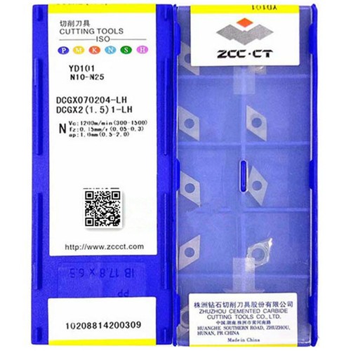 10pcs DCGX070204-LH YD101 DCGX21.51-LH ZCC.CT CNC blade Carbide Inserts Original - Picture 2 of 4
