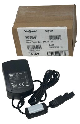 Hoffman LED24VCORD Light Power Cord , 72 - in, Model 19197, New