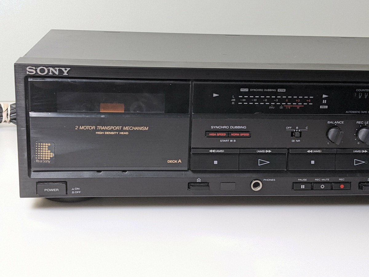 Sony TC-W320 Stereo Dual Cassette Tape Deck Player Recorder | eBay