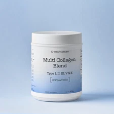 Multi Collagen Peptides Type I II III V X, 58 servings - Unflavored for smoothie