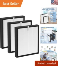 ToLife Air Purifier 3-in-1 Filter Pack - H13 HEPA, Activated Carbon, Pre-filter