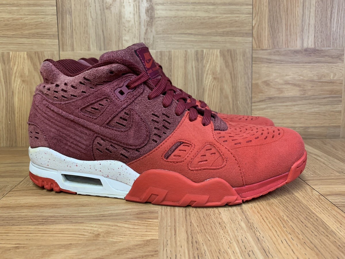 RARE🔥 Nike Air Trainer LE Team University Red White 815758-600 Sz  Men's