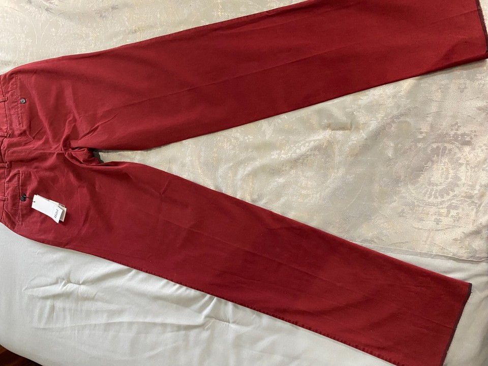 NEW NWT Signature Hiltl Men's Solid Cotton Chino Pants 34X38 235 eBay