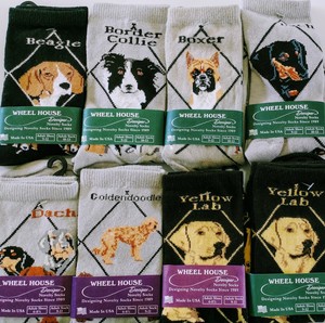 Socks With Dogs On Them Different Breeds Sizes Made In Usa Cotton Nylon Spandex Ebay