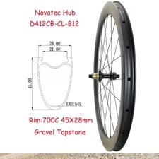 700C Gravel Road Bike Carbon Rear Wheel Center Lock Boost 12x148mm Hub XDR HG XD