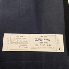 Auburn Twins Baseball Club Full Ticket