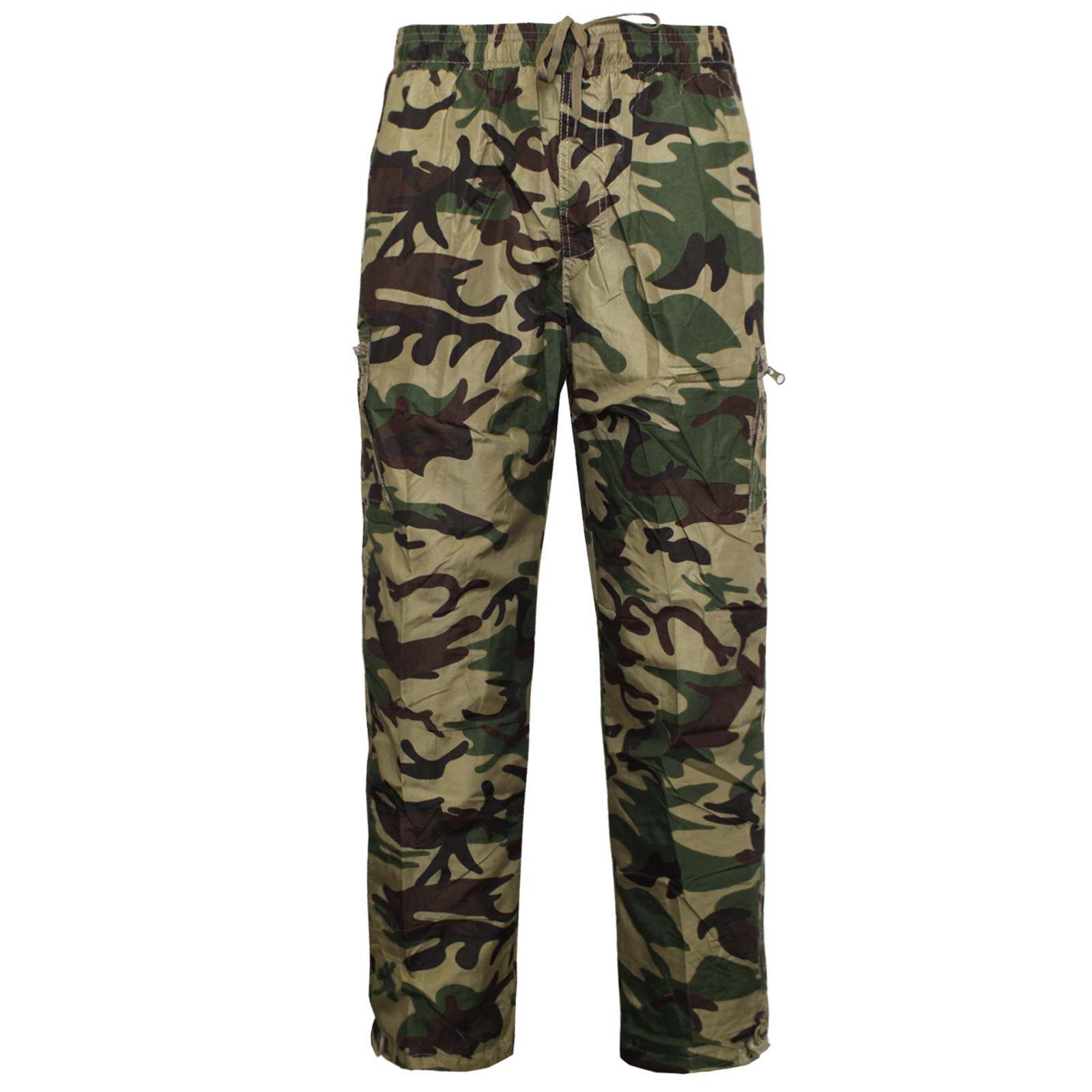 Men's Thermal Lined Cargo Work Trouser Zip Pocket Camouflage Pants M