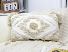 Decorative Farmhouse Throw Pillow Covers 12 x 20,Modern Neutral 12" x 20" Khaki