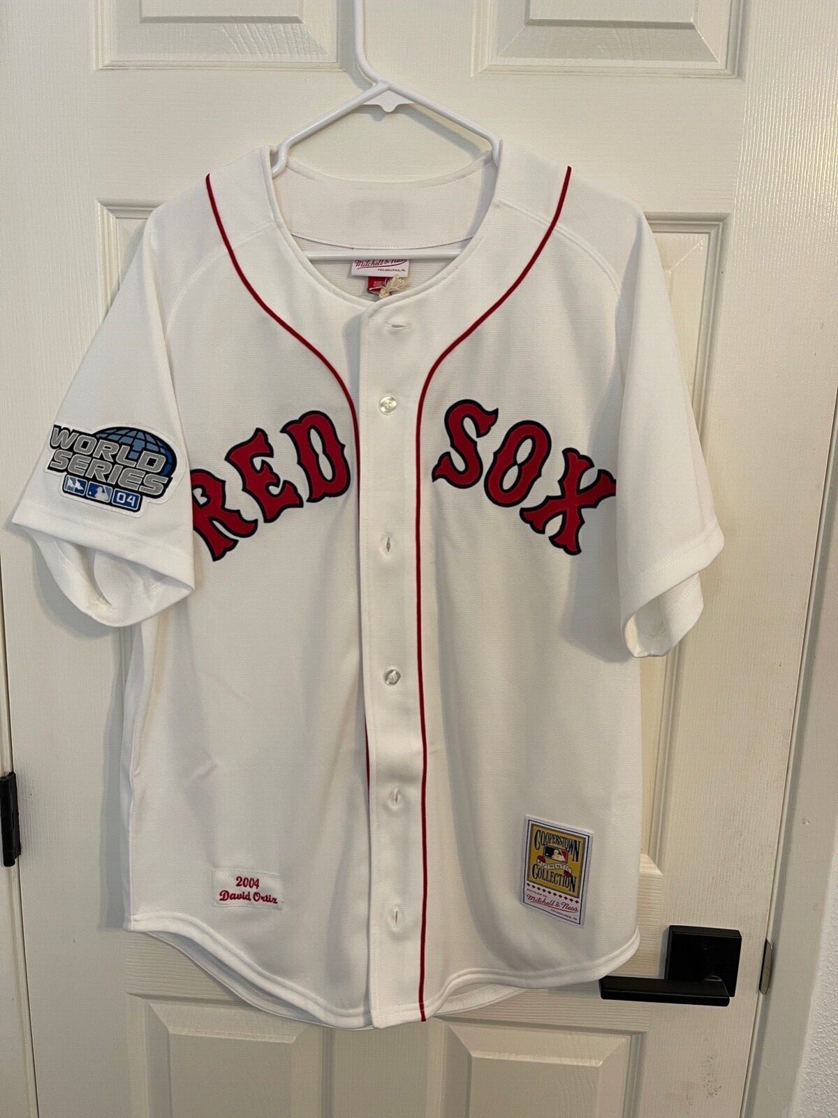 David Ortiz official youth Red Sox home jersey