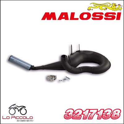 3217138 MARMITTA MALOSSI POWER EXHAUST BLACK VESPA COSA 125 150