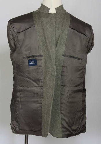 Brooks Brothers Sport Coat Suit Jacket Brown Classic Wool Herringbone 48 R - Picture 4 of 8