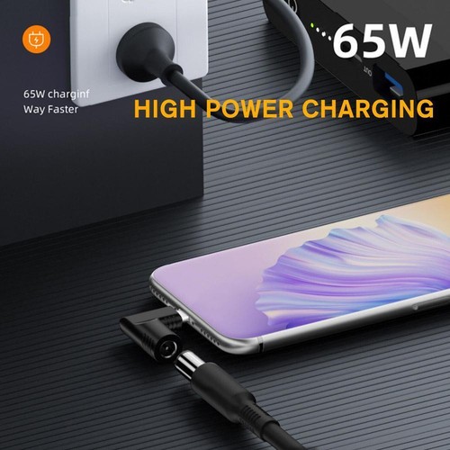 Cargador portátil convertidor USB tipo C PD 65W cable de carga de alimentación adaptador H3S3caliente - Imagen 5 de 20