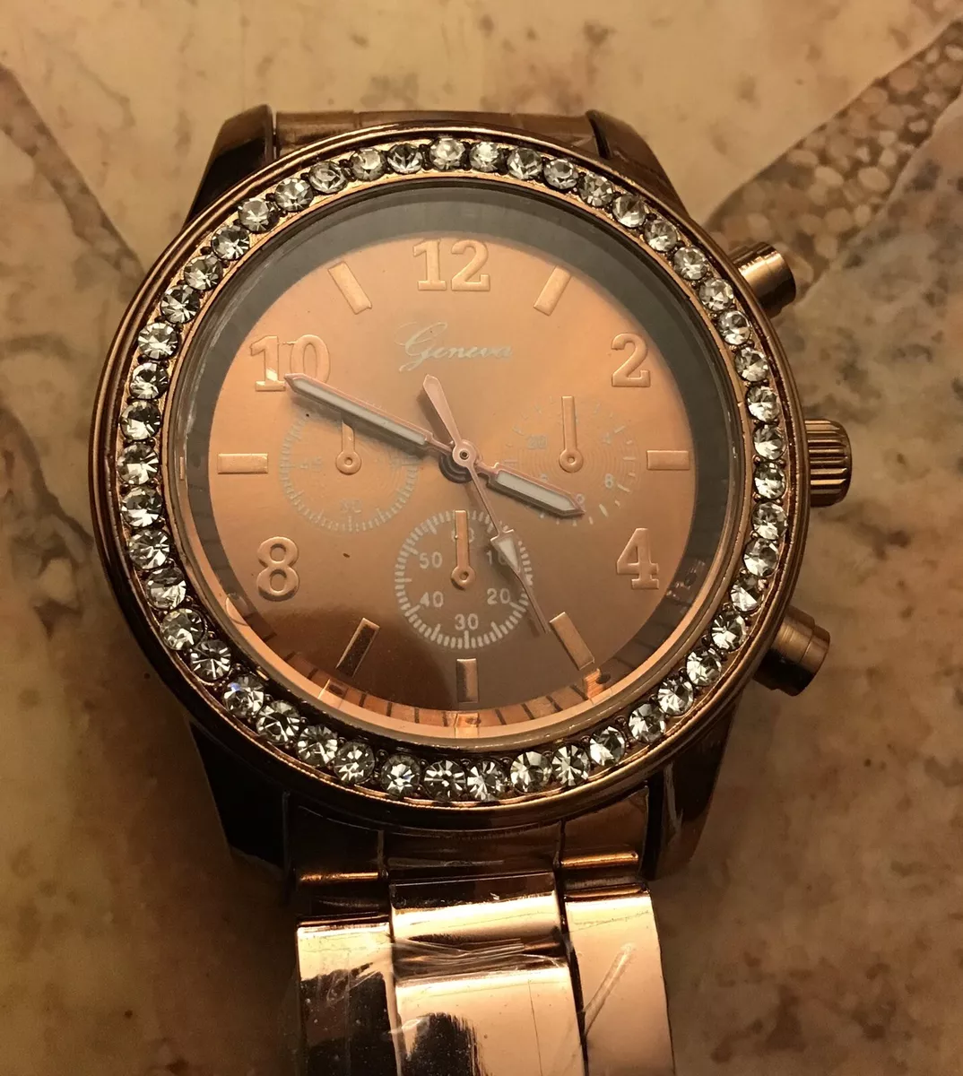 Geneva rose gold best sale watch