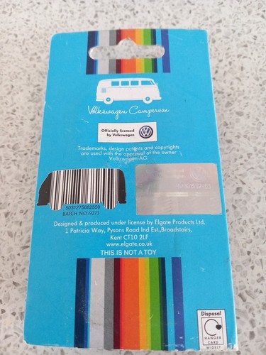 VW CamperVan Keyring Volkswagen Official Licensed Rainbow Bus Collectable - Picture 4 of 5