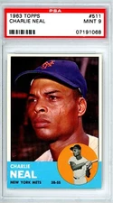 1963	Topps	Charlie	Neal	511	PSA 9	Mets	14004