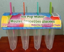 Set of Four Ice Pop Frozen Treat Molds
