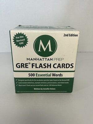 Manhattan Prep GRE Flash Cards 2nd Edition 500 Essential Vocabulary Words