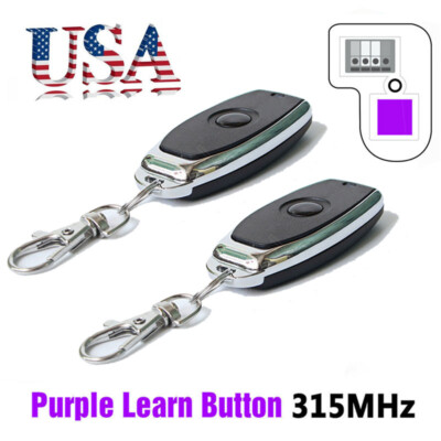 Garage Door Opener Remote, Purple Learn Button for Liftmaster Chamberlain 371LM