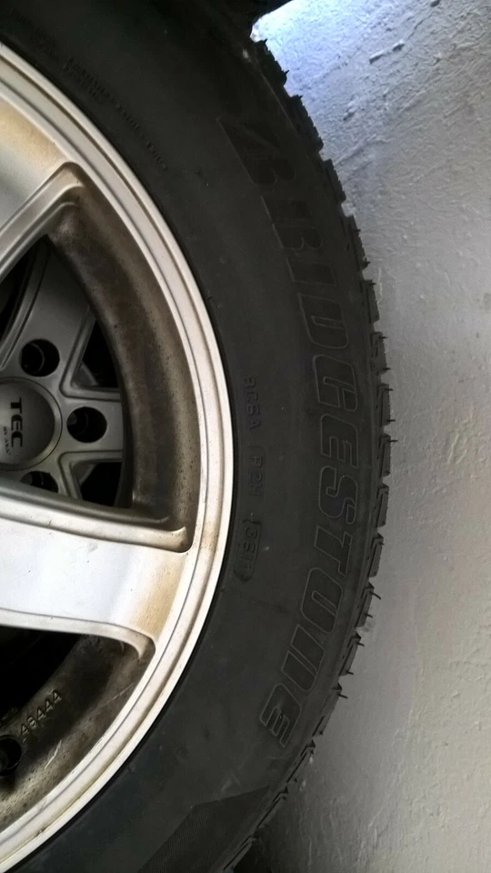 4x  Alufelgen von TEC by Asa  7 J X 16 H2 ET38 . mit Reifen. - Bild 2 von 4