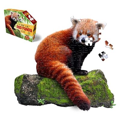 Madd Capp LiL' RED PANDA 100 Piece Shaped Puzzle New Jigsaw Gift Sealed